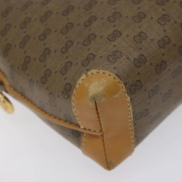GUCCI Micro GG Supreme Shoulder Bag PVC Beige Gold 007 115 0093 Auth BA2396 - Picture 5 of 16